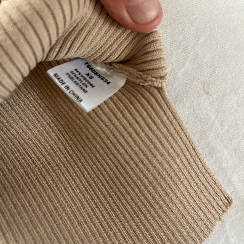 Tart‎ Tan Knit Tank Top VNeck Sleeveless Lightweight Womens Shirt Extra Small - Picture 4 of 5